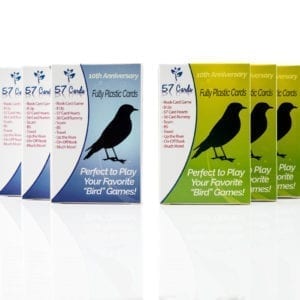 [8 Pack] Plastic "Bird" Cards: 10th Anniversary Deck by 57 Cards