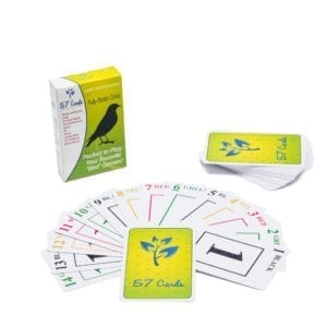 Plastic Bird Cards [Green Backs]: Durable, Waterproof, No Fraying — image 2