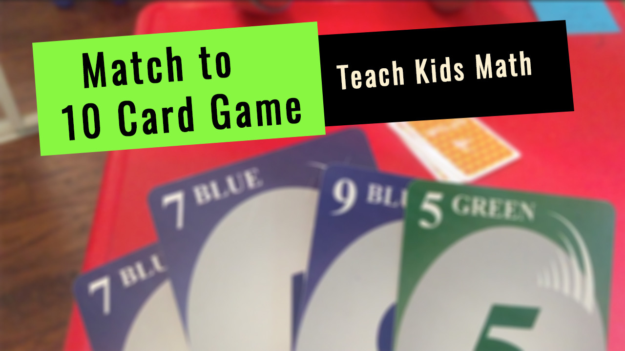 Powerful Math Card Game for Kindergarten Kids [Learn Addition to 10]